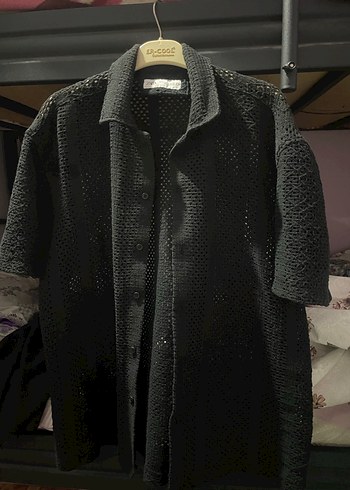 Siyah Erkek Kısa Kollu Gömlek - Görsel 5