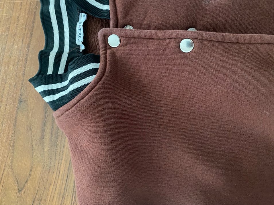 Düğmeli Kahverengi Beyaz  kolej  Ceket - Görsel 3