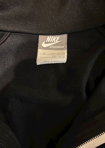 Orjinal Erkek Çocuk Siyah Nike Fermuarlı Sweatshirt - Görsel 7