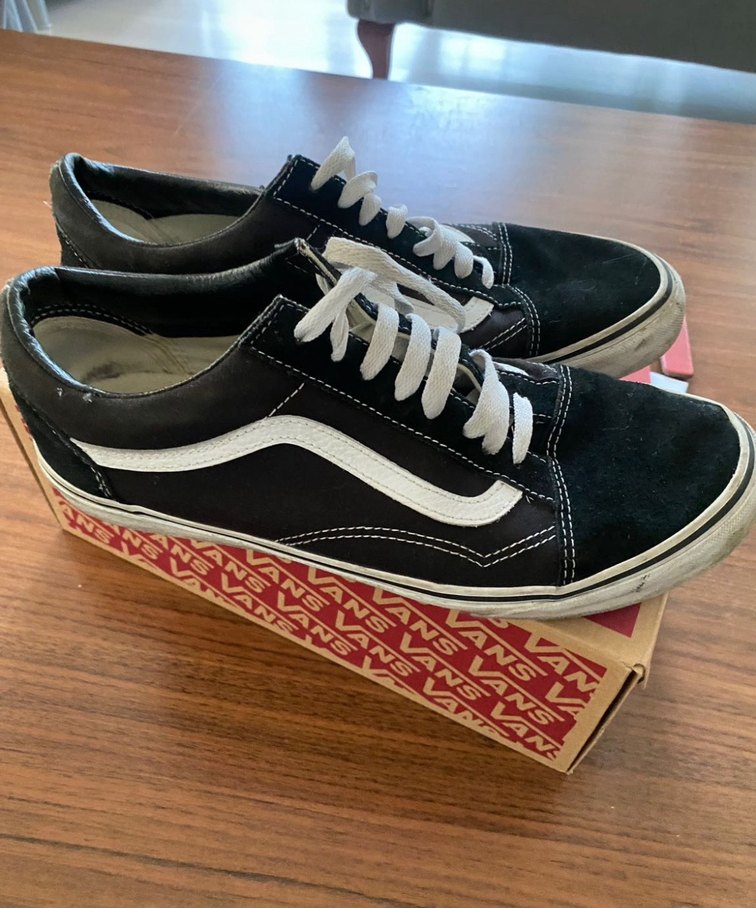 Siyah Bağcıklı Vans erkek  Spor Ayakkabı - Görsel 4