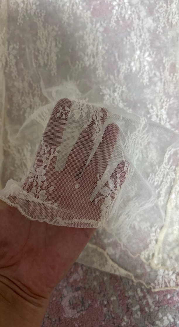 Bej Dantelli Uzun Kollu Bohem Bluz - Görsel 3