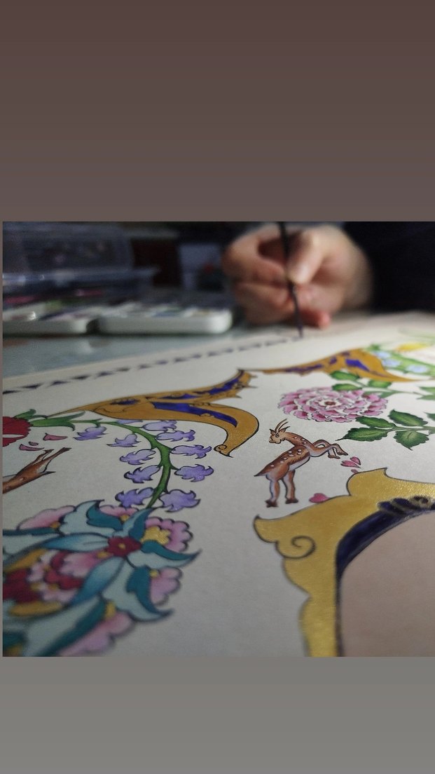 Altın Rengi Hat Mürekkebi - Görsel 2