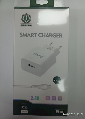 mikro ince uçlu şarz kablosu ve şarz adaptörü - Görsel 2