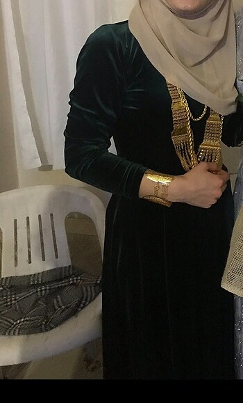 40 Beden Kadife elbise