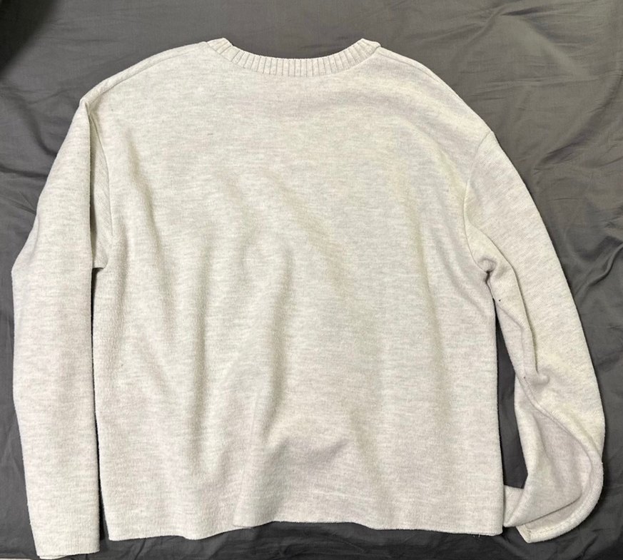 Gri Basic Kadın  Kazak - Görsel 2