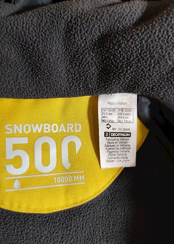 Sarı Baskılı Erkek Çocuk Streetwear Mont - Görsel 3