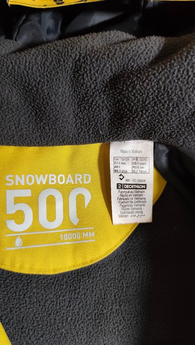 Sarı Baskılı Erkek Çocuk Streetwear Mont - Görsel 3