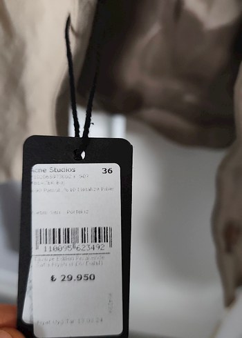 Bej Keten Mini Blazer Düğmeli - Görsel 2