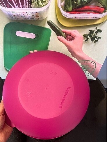 Beden mor Renk Tupperware aloha 4 litre saklama kabı