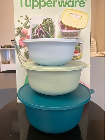 Tupperware aloha 3 lü saklama kabı