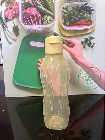  Beden sarı Renk Tupperware eko şişe 750ml