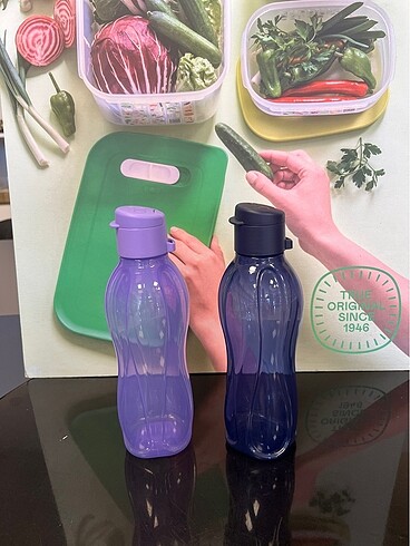 Beden lacivert Renk Tupperware 500ml şişe 2 li set