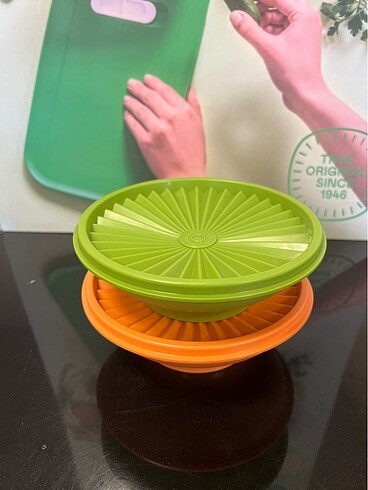 Tupperware yıldız kap saklama kabı 2 li