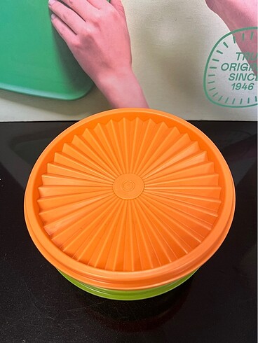 Beden Tupperware yıldız kap saklama kabı 2 li