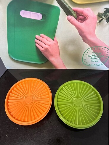 Beden turuncu Renk Tupperware yıldız kap saklama kabı 2 li