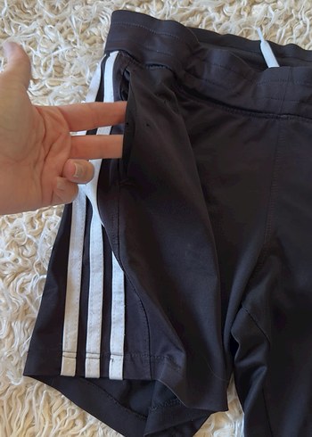 Siyah Adidas Elastik Bel Şort - Görsel 2