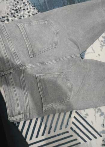 28 Beden gri Renk Gri Regular Fit Kadın Denim Pantolon