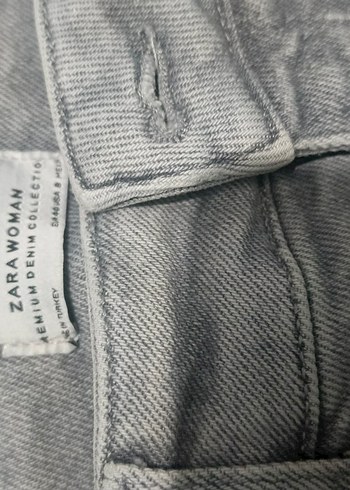 28 Beden Gri Regular Fit Kadın Denim Pantolon