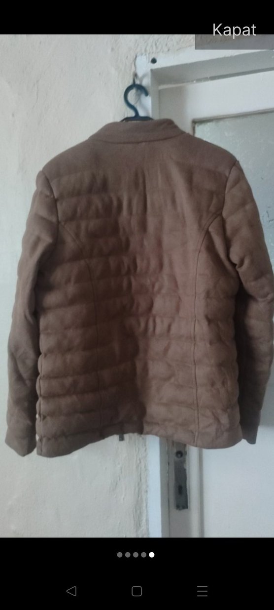 Erkek Kahverengi Süet Fermuarlı Ceket - Görsel 5