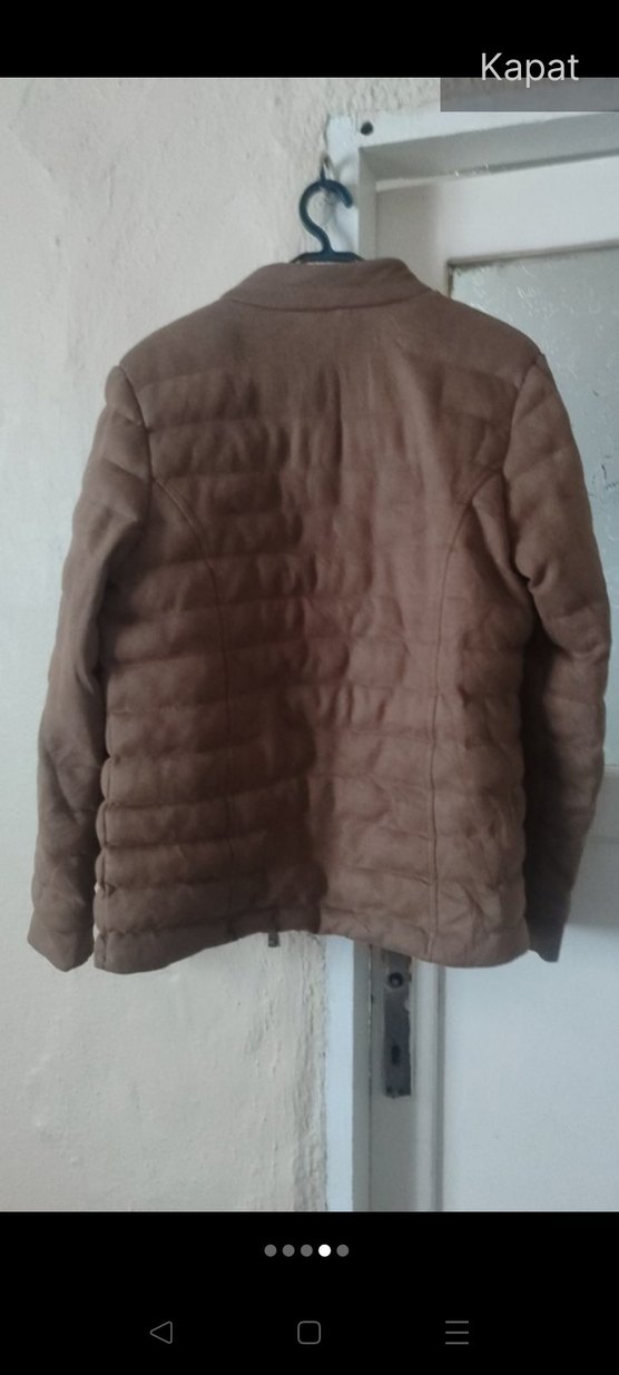 Erkek Kahverengi Süet Fermuarlı Ceket - Görsel 4