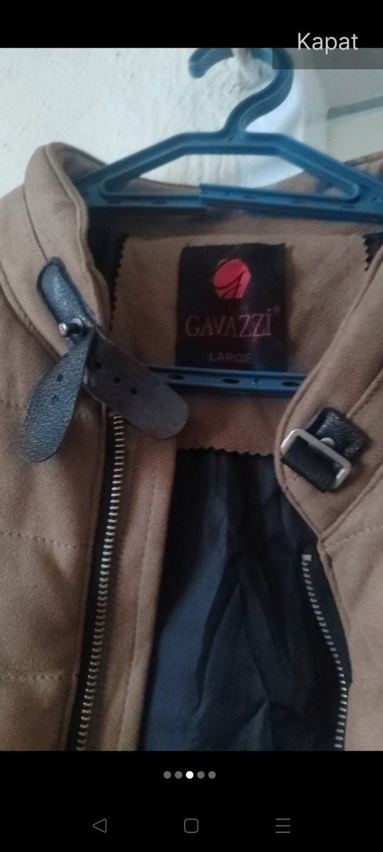 Erkek Kahverengi Süet Fermuarlı Ceket - Görsel 3