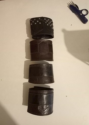 Siyah Minimalist Gotik Erkek Bileklik - Görsel 2