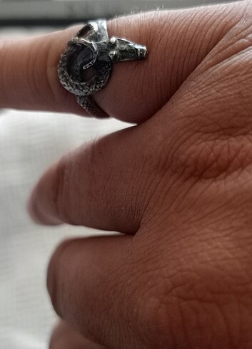 Antika gümüş yüzük - Görsel 3