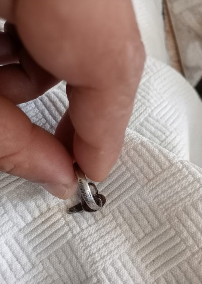 Antika gümüş yüzük - Görsel 5