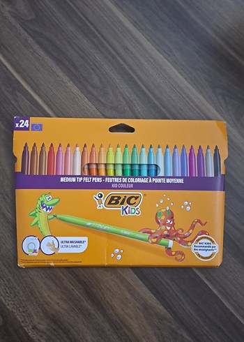 BIC Kids 24 Renk Orta Uçlu Keçeli Kalem