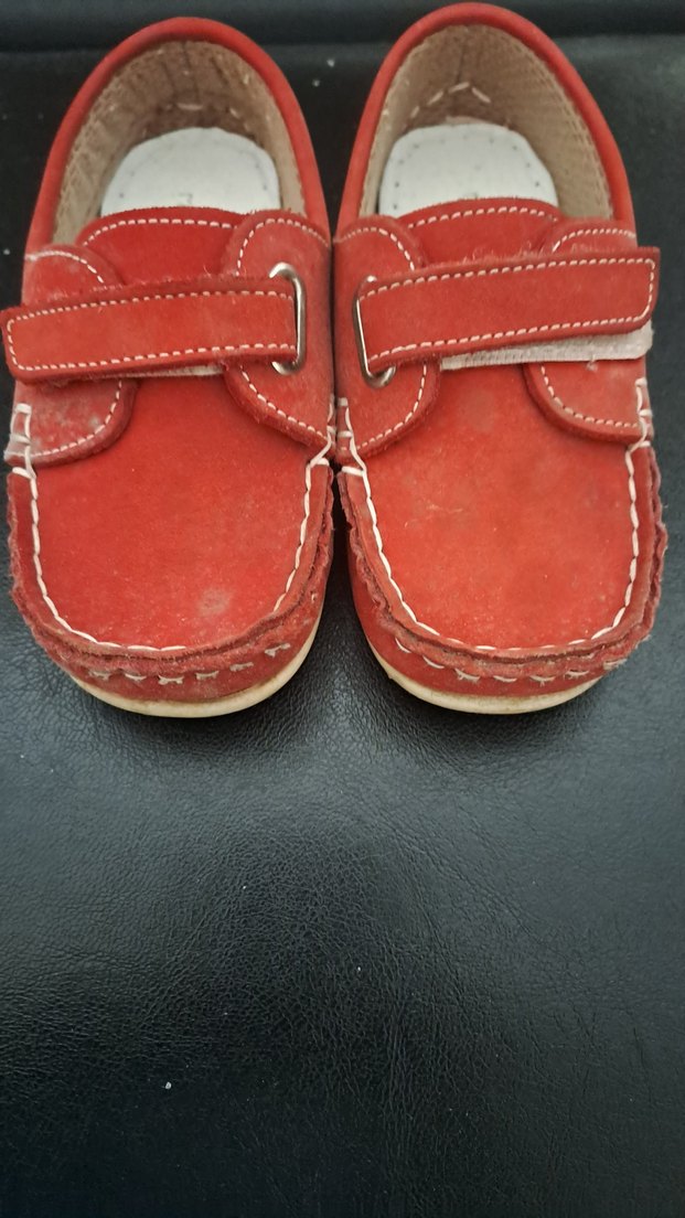 Kırmızı Süet Erkek Çocuk Ayakkabısı - Görsel 3