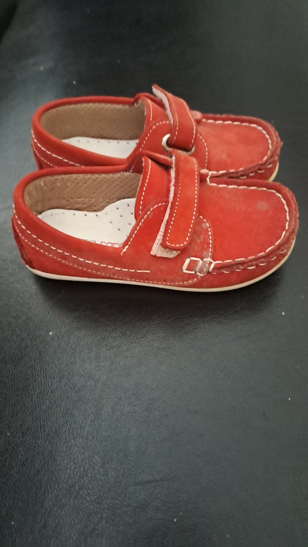 Kırmızı Süet Erkek Çocuk Ayakkabısı - Görsel 2