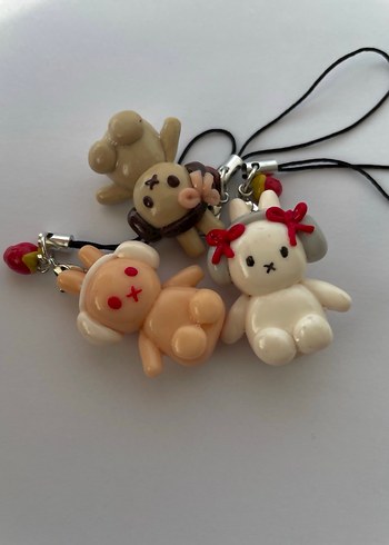 Renkli tavşan telefon askısı - Görsel 5