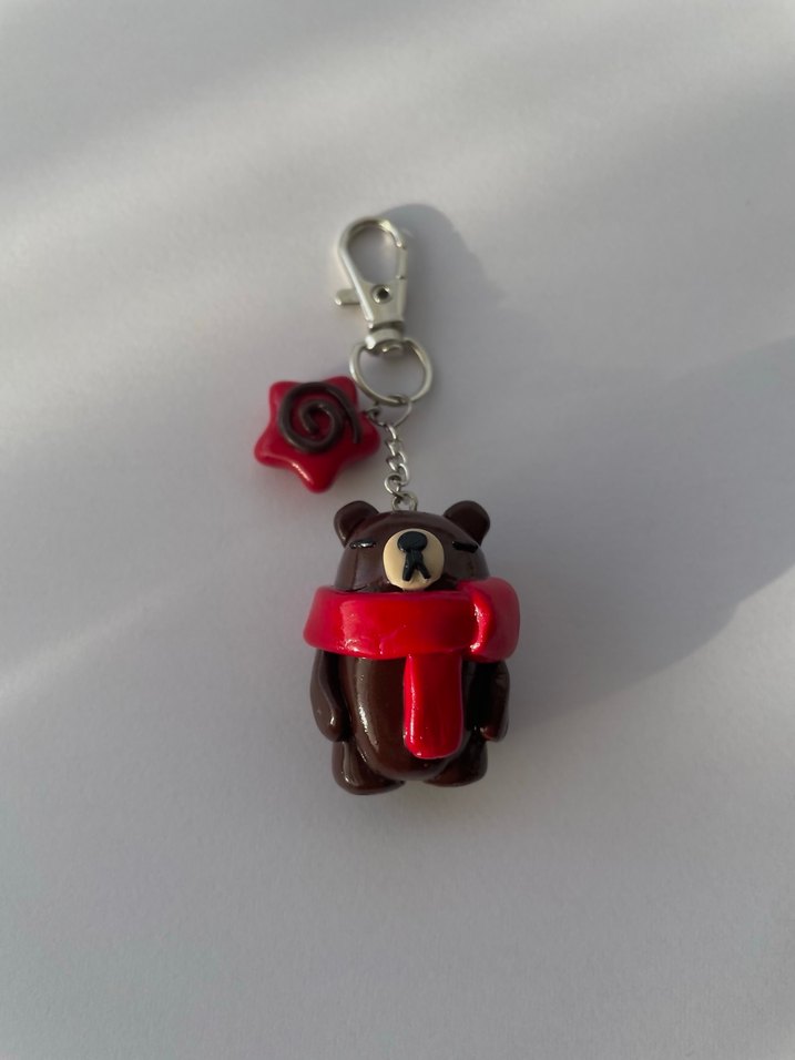 atkılı ayıcık çanta aksesuarı   - Görsel 2