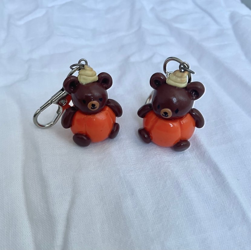 Bal Kabağı Ayıcık Anahtarlık - Görsel 3