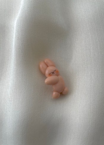 pembe minik tavşan telefon aksesuarı - Görsel 2