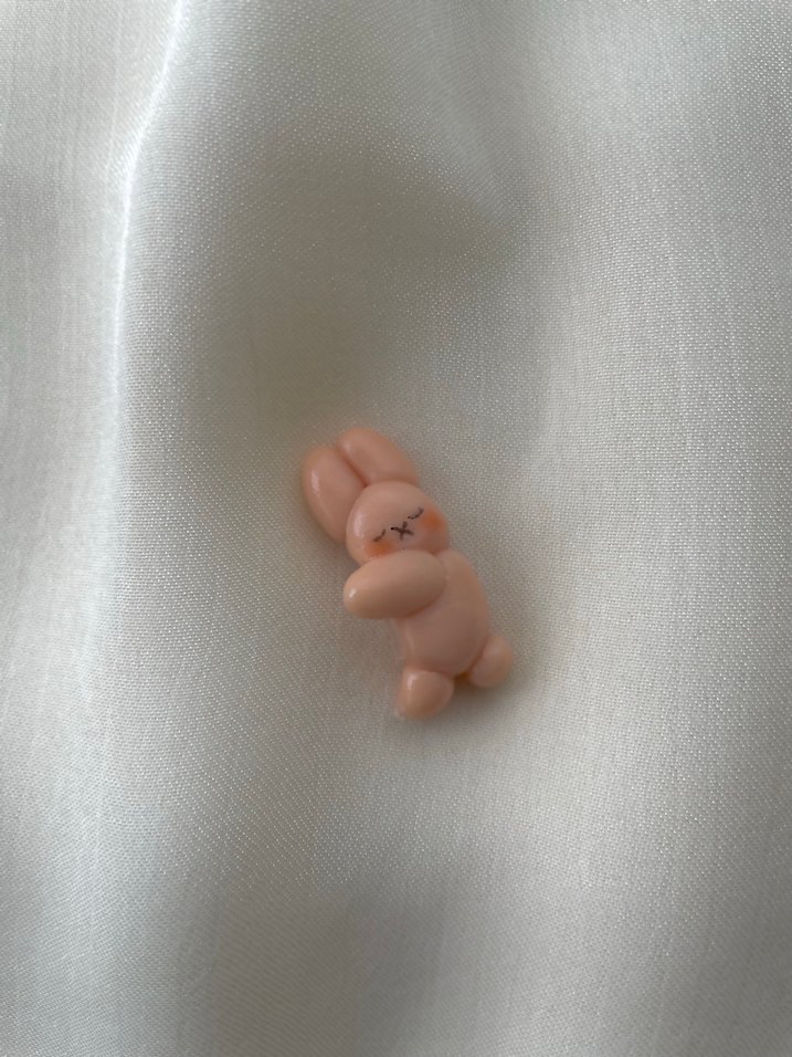 pembe minik tavşan telefon aksesuarı - Görsel 2