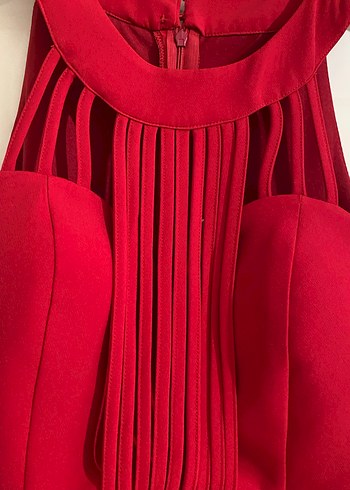 Kırmızı abiye elbise - Görsel 2