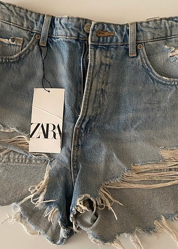 Zara denim şort - Görsel 4