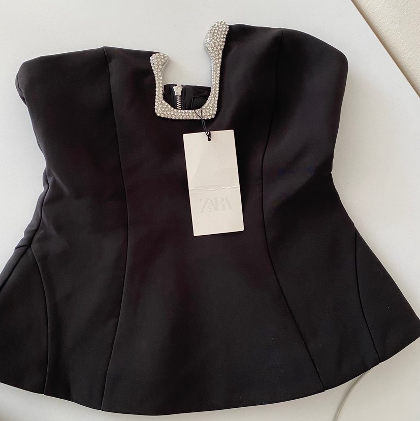 Zara taşlı üst - Görsel 4