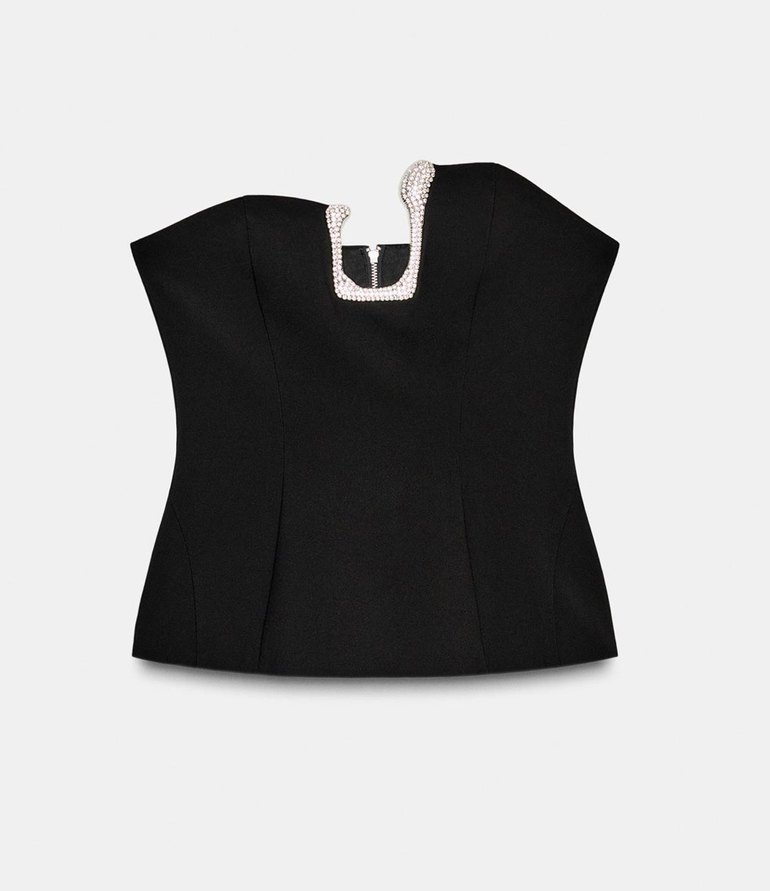 Zara taşlı üst - Görsel 2