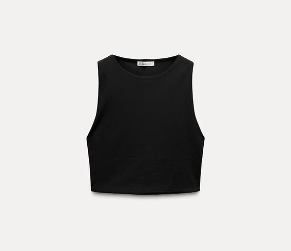 Zara siyah crop