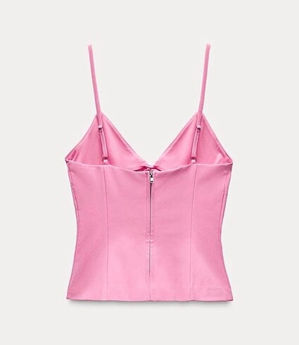 s Beden Zara fiyonk detaylı vücuda oturan top bluz