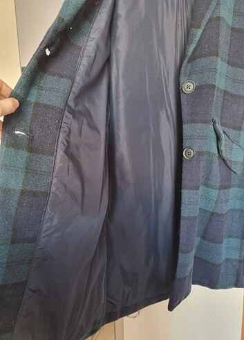 s Beden lacivert Renk Bershka kaşe kaban