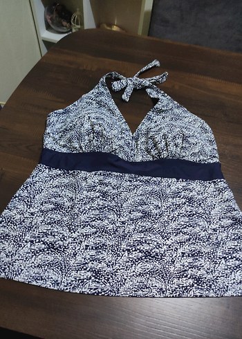 Tankini Detaylı Lacivert Bohem Kadın Mayo üst