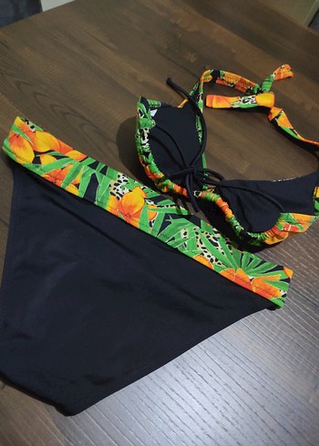 Network Çiçek Desenli İpli Kadın Bikini Takımı