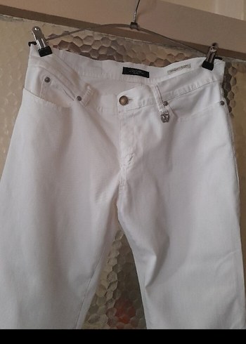 Max Mara Beyaz Duz Kesim Jean Pantolon
