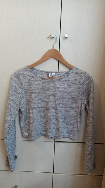 H&M crop uzun kol