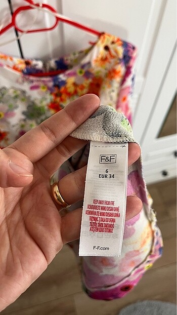 s Beden çeşitli Renk F&F çiçek desenli elbise