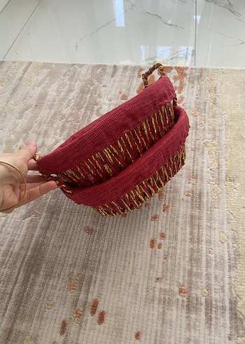 Beden Bordo Parlak Sepet