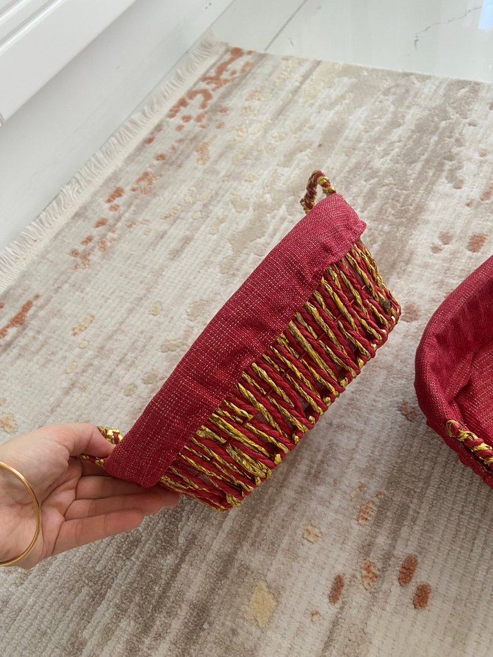 Bordo Parlak Sepet - Görsel 4